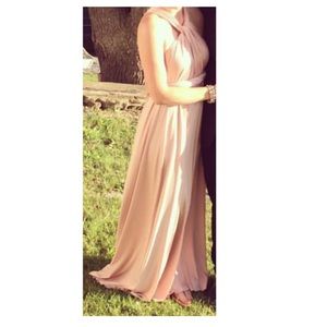 Soft Pink Wrap Dress